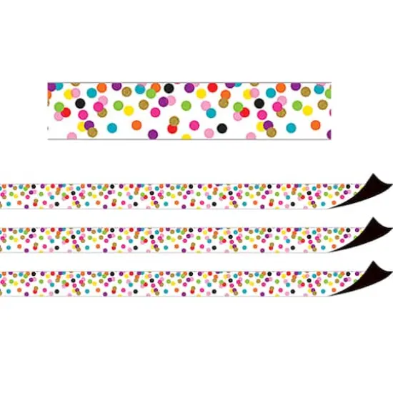 Teacher Created Resources Confetti Magnetic Border, 72ft. {1}