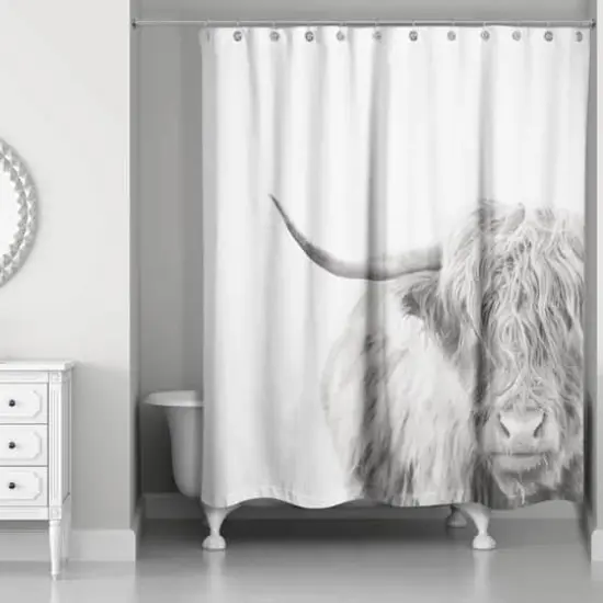 Highland Cow 71" x 74" Shower Curtain {1}