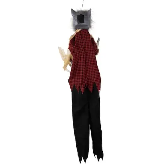 4ft. Animated Hanging Werewolf Halloween Decoration {6}