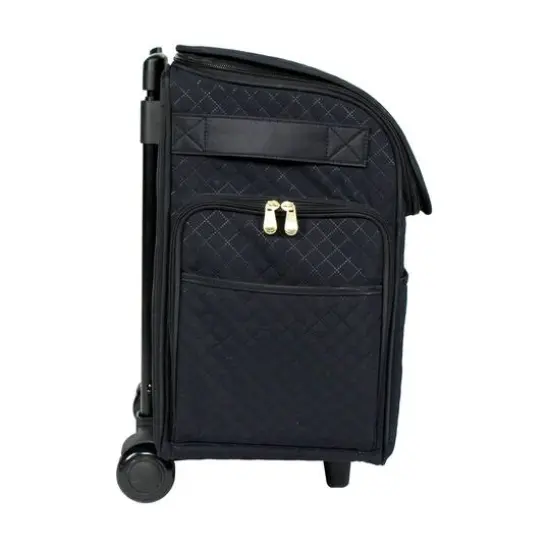 Everything Mary Black Stamped Rolling Sewing Machine Tote {3}