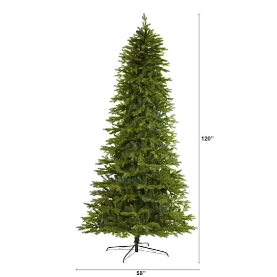 10ft. Unlit Belgium Fir Natural-Look Artificial Christmas Tree {3}