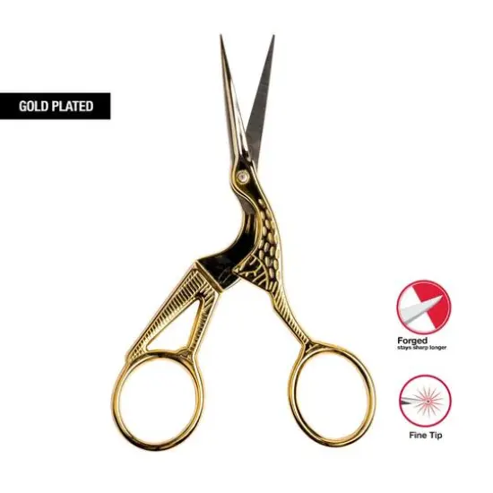 SINGER&reg; 10" ProSeries&trade; Tailor Scissors & 4" Stork Embroidery Scissors Set {9}