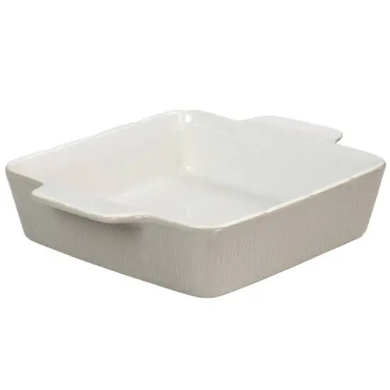 Martha Stewart 12.2" Taupe Ceramic Square Baker {1}