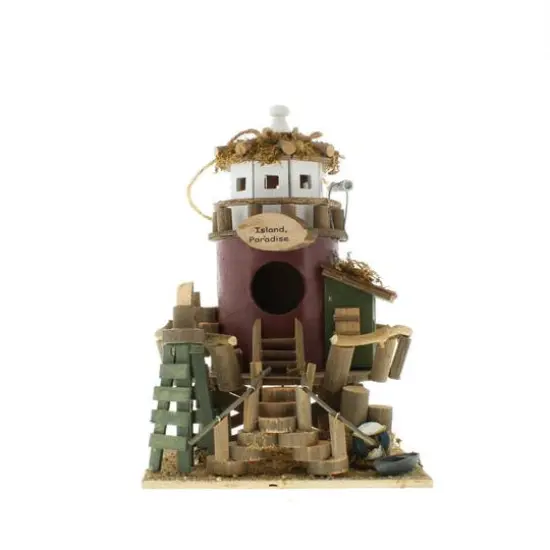 11.25" Island Paradise Birdhouse {4}