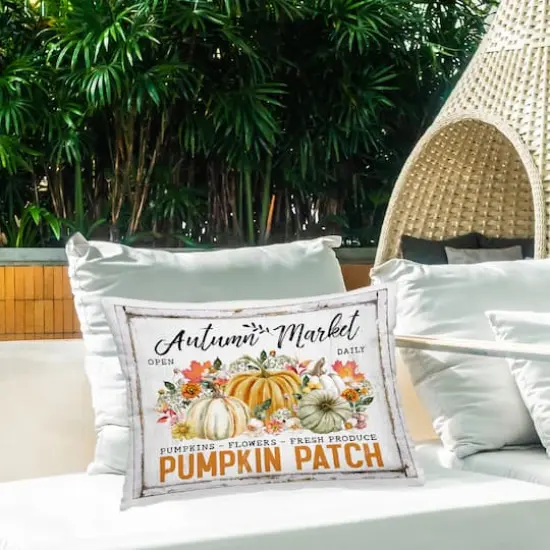 Stupell Industries Rustic Autumn Market Outdoor Printed Pillow {3}