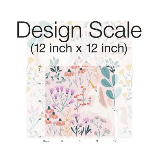 RoomMates Unicorn Paradise Peel & Stick Wallpaper Pink/Green {7}