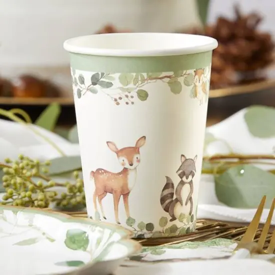 Kate Aspen&reg; 8oz. Woodland Baby Paper Cups, 64ct. {4}