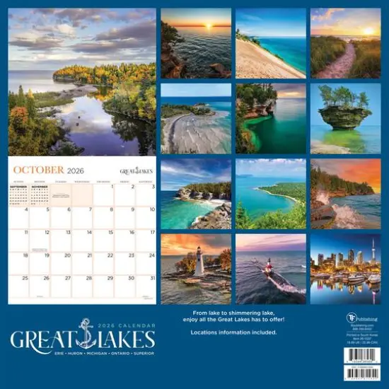 2026 Great Lakes Wall Calendar {6}