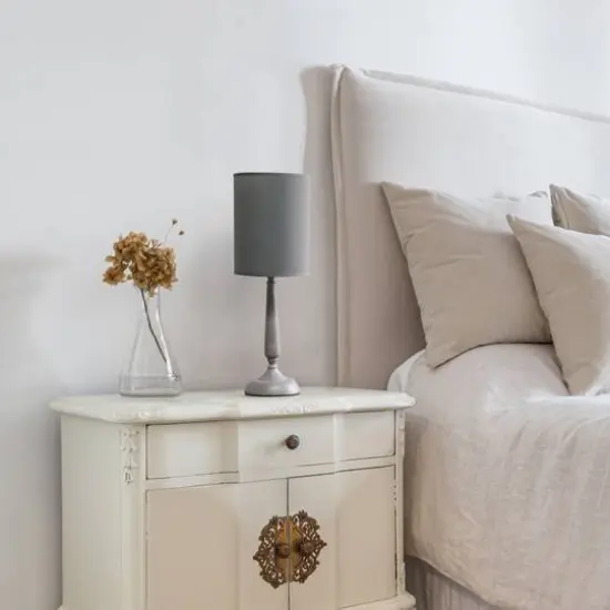 Simple Designs 23" Traditional Candlestick Table Lamp Gray Wash {6}