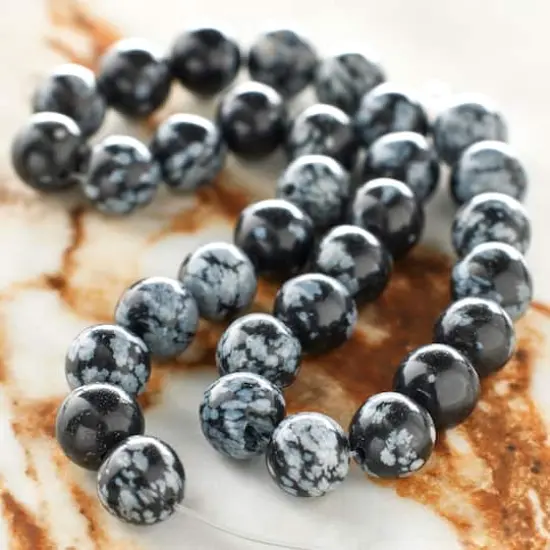 Black & Gray Jasper Round Beads, 8mm by Bead Landing&trade; {3}