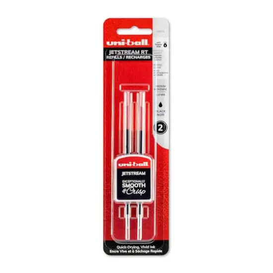 Uni-Ball&reg; Jetstream Black Retractable Pen Refill, 2ct. {1}