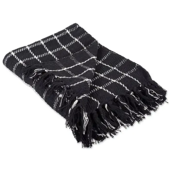 DII&reg; Black Checked Plaid Throw {1}