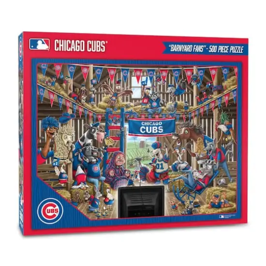 MLB Barnyard Fans 500 Piece Puzzle Chicago Cubs {1}