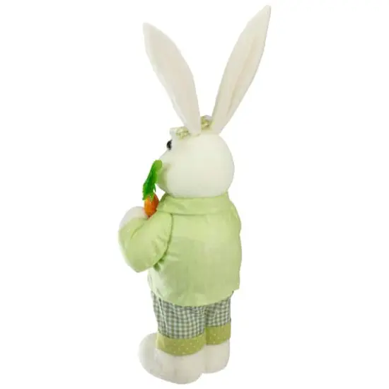 20" White & Green Standing Rabbit Easter Figure {6}