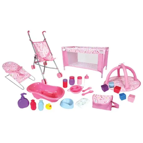 Lissi Dolls Baby Doll 24-Piece Nursey Play Set {1}