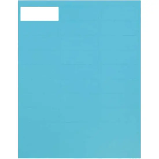 JAM Paper Circular Seal & Rectangular Mailing Address Label Combo Set Blue {5}