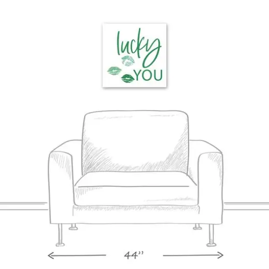 Lucky You 16" x 16" Canvas Wall Art {6}