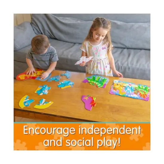 My First Puzzles - 4 In A Box - Dino: 20 Pcs {9}