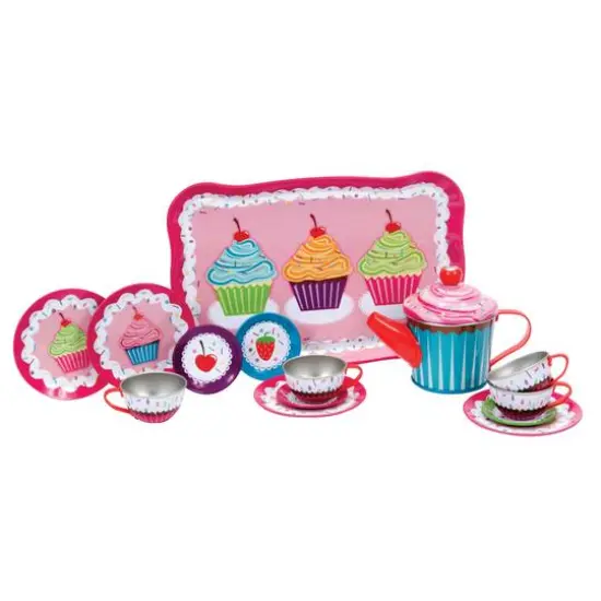 Schylling Cupcake Tin Tea Set {1}