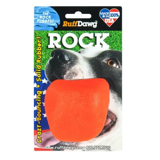 Ruff Dawg&trade; Rock Rubber Indestructible Retrieving Dog Toy {1}