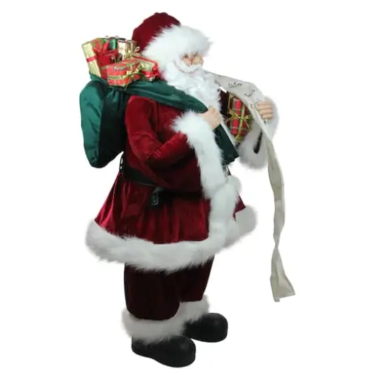 36" Santa Claus with Naughty or Nice List Christmas Figure {3}