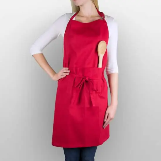 DII&reg; Chino Chef Apron Tango Red {7}