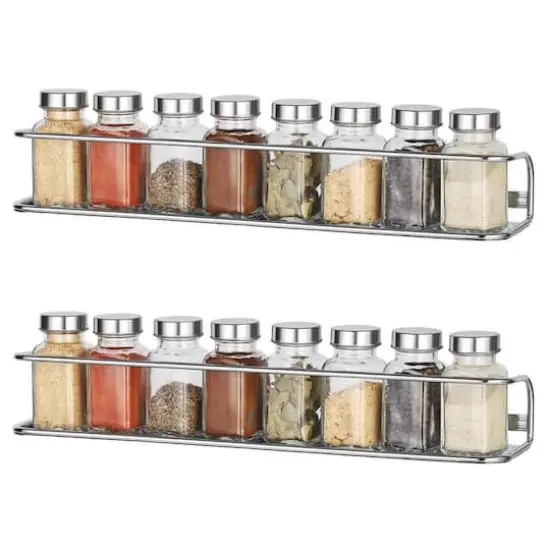NEX&trade; Chrome Wall-Mounted Spice Racks, 2ct. {4}