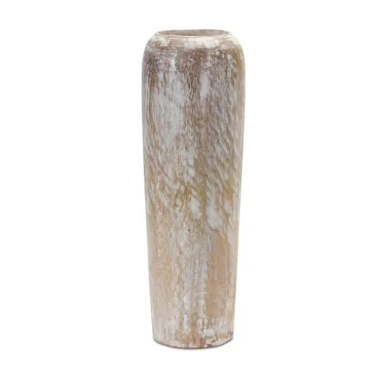 18.25" Wood Floor Vase {1}
