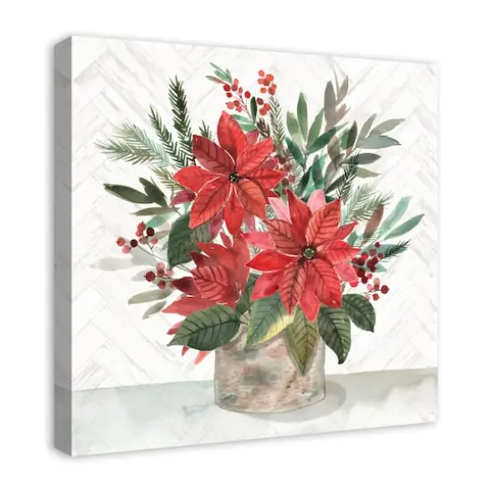 Holiday Bouquet Canvas Wall Art {3}