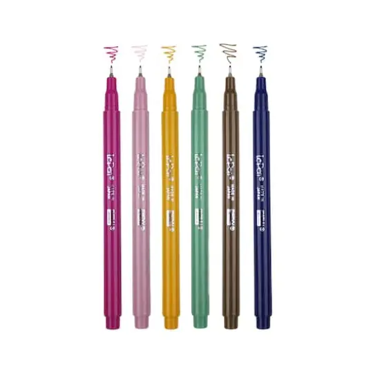 Marvy&reg; Uchida LePen&reg; Extra Fine 6 Color Retro Pen Set {3}