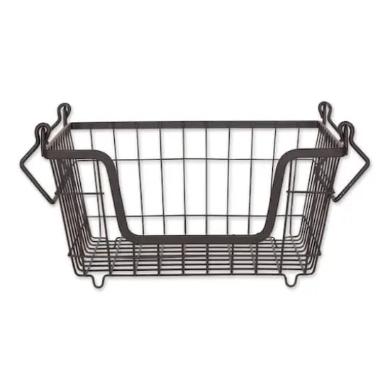 DII&reg; Small Square Metal Basket Black {1}