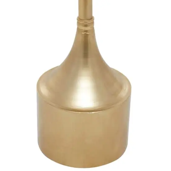 25" Gold Iron Contemporary Accent Table {4}