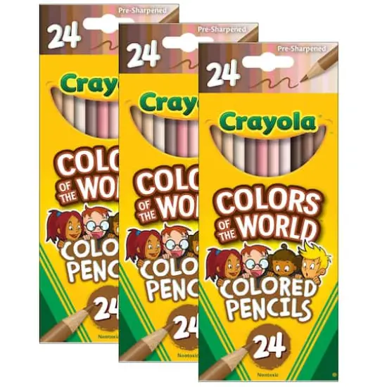 Crayola&reg; 3 Pack Colors of the World Colored Pencils, 24ct. {1}