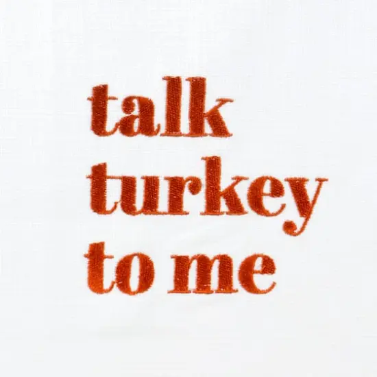 Talk Turkey to Me Embroidered Tea Towel by Makery&trade; {3}