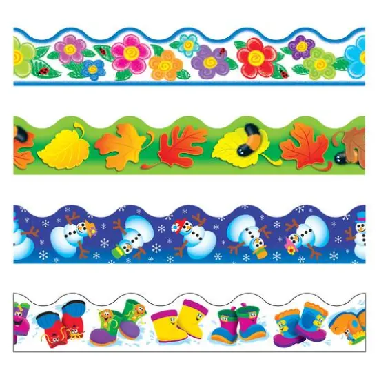 Trend Enterprises&reg; Terrific Trimmers&reg; Four Seasons Variety Pack, 312ft. {3}