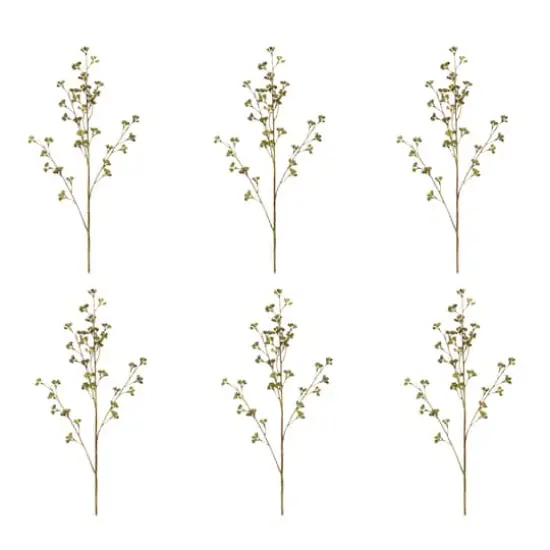 31" Green Winter Berry Pod Sprays, 6ct. {1}