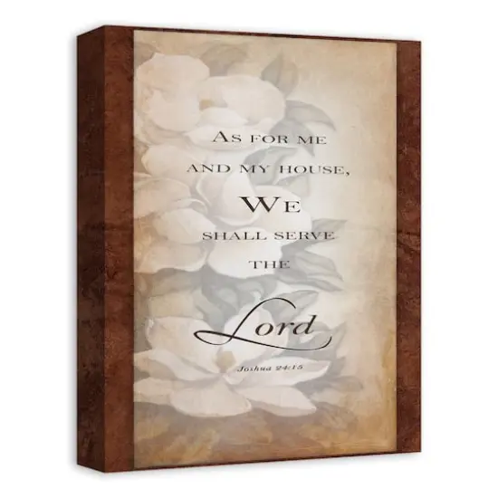 Serve The Lord 12" x 16" Canvas Wall Art {3}