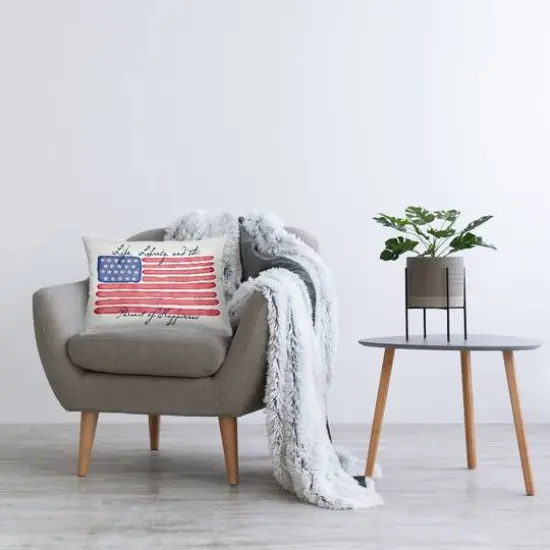 Stupell Industries All American Patriotic Phrase Decorative Printed Throw Pillow {3}