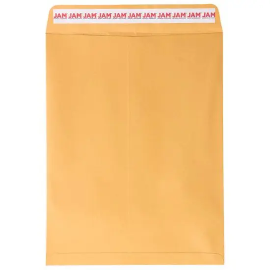JAM Paper 10" x 13" Brown Kraft Manila Open End Catalog Premium Envelopes {1}