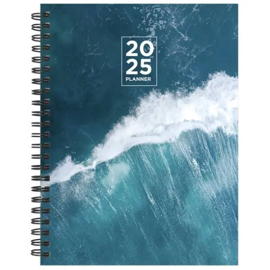 TF Publishing 2025 Big Wave Medium Weekly Monthly Spiral Planner {1}