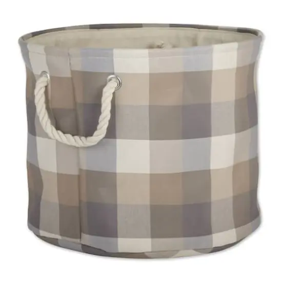 DII&reg; 12" Round Tri-Color Fabric Bin Tri Color Stone {1}