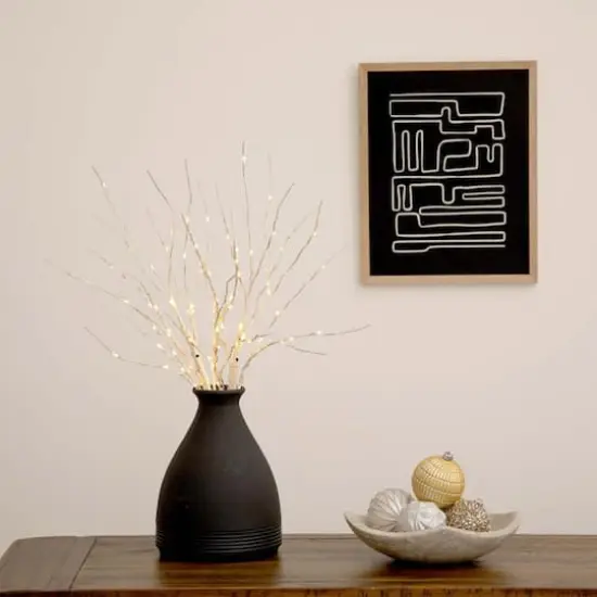 2 Pack 24in. Pre-Lit Artificial White Birch Branches, Warm White LED Lights {3}