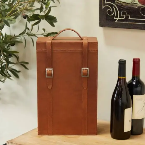 Tan Modern Wine Holder, 9" x 5" x 16" {8}