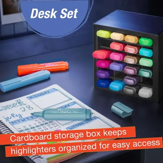 Faber-Castell&reg; Textliner 24 Color Desk Set {9}