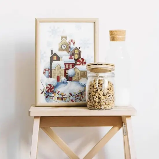 Crystal ArtCounted Cross Stitch Kit Gingerbread House {3}