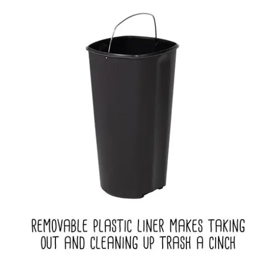 30L Soft-Close Stainless Steel Step Trash Can With Lid {4}
