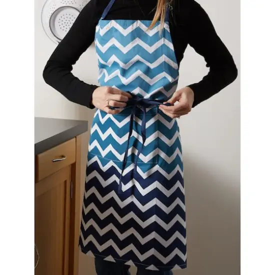 DII&reg; Chevron Apron Nautical Blue {11}