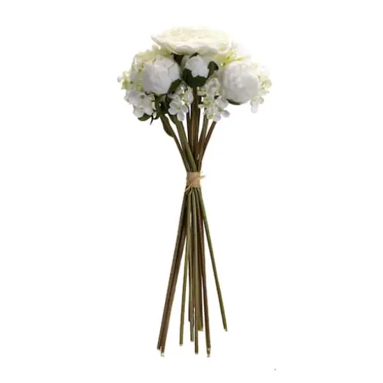 16.75" White Peony & Hydrangea Floral Bouquets, 6ct. {3}