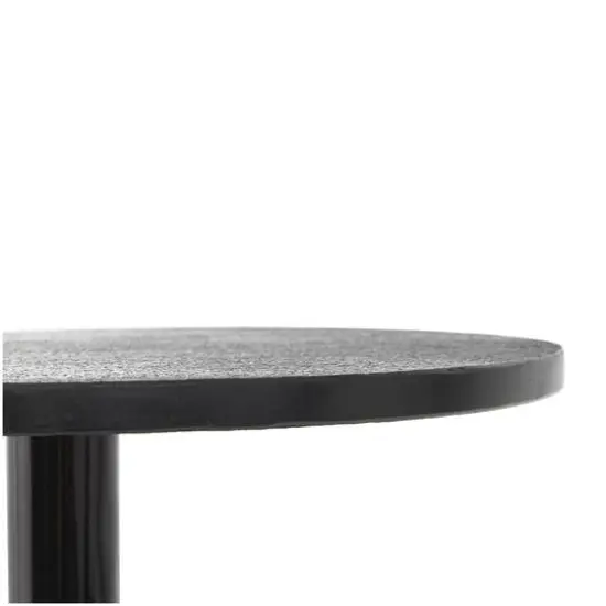 Black Aluminum Metal Tripod Accent Table Set {9}