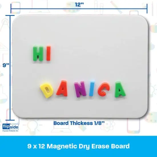 Flipside Products 9" x 12" Magnetic Dry Erase Boards, 3ct. {6}